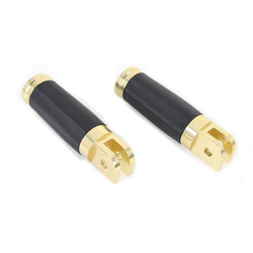 PartzBiz HD: 4401276-V-Twin 27-0494 Wyatt Gatling Brass Rider Footpeg Set Harley Softail M8 18-Up PartzBiz HD: 4401276-V-Twin 27-0494 Wyatt Gatling Brass Rider Footpeg Set Harley Softail M8 18-Up
