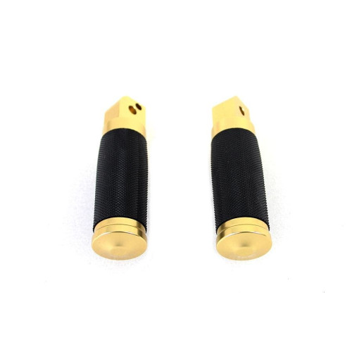PartzBiz HD: 4401277-V-Twin 27-0497 Wyatt Gatling Brass Passenger Footpeg Set Harley Softail M8 18-Up
