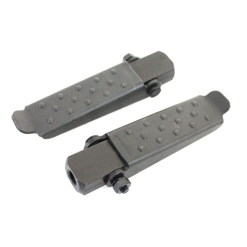 PartzBiz HD: 4401246-V-Twin 27-1770 Parkerized Rear Footpeg Set Black OE 52652-29 Universal Black Combat Rear Foot Pegs Set Footpegs Harley Softail Dyna Sporster Touring best for davidson upgrade replacement repair pillion