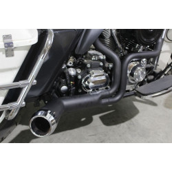 PartzBiz HD VT29-0024 - V-Twin 29-0024 FLT Offset Megaphone 2:1 1-3/4 ท่อไอเสีย Black Chrome Tip FLT 06-16 PartzBiz HD VT29-0024 - V-Twin 29-0024 FLT Offset Megaphone 2:1 1-3/4 ท่อไอเสีย Black Chrome Tip FLT 06-16
