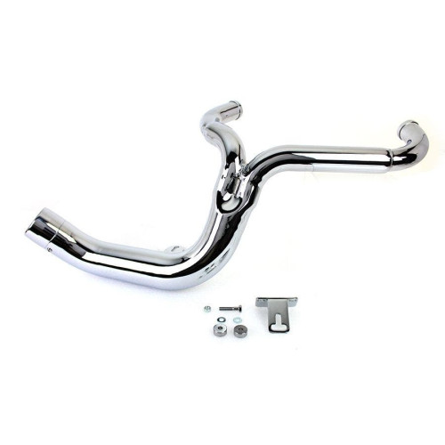 PartzBiz HD: 4401222-V-Twin 29-0030 Chrome 2 Into 1 Lake Style Exhaust System w/ Tip 95-06 Harley FLT Road Glide Touring custom header muffler pipes PartzBiz HD: 4401222-V-Twin 29-0030 Chrome 2 Into 1 Lake Style Exhaust System w/ Tip 95-06 Harley FLT Road Glide Touring custom header muffler pipes
