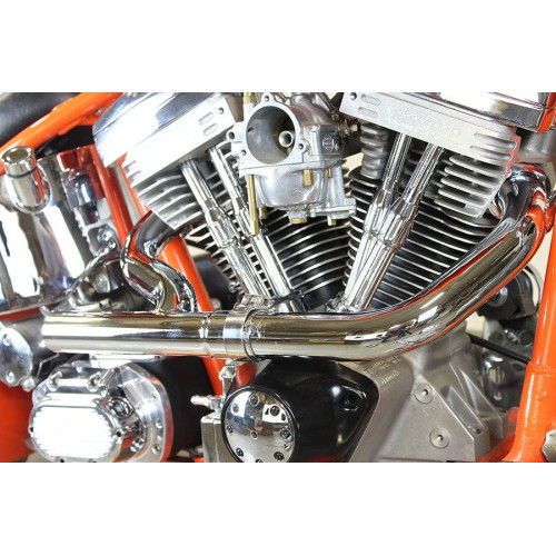 PartzBiz HD: 4401224-V-Twin 29-0206 Chrome 2:1 Siamese 1-3/4" Exhaust Header Set Harley Davidson Sportster Softail Touring XL FL 86-Up Custom Best Performance Upgrade Replacement Pipes Kit PartzBiz HD: 4401224-V-Twin 29-0206 Chrome 2:1 Siamese 1-3/4" Exhaust Header Set Harley Davidson Sportster Softail Touring XL FL 86-Up Custom Best Performance Upgrade Replacement Pipes Kit