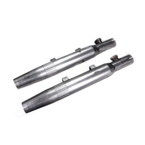 PartzBiz HD: 4401203-V-Twin 30-0821 Wyatt Gatling Slip-On Mufflers Chrome Harley XL Sportster 04-13 PartzBiz HD: 4401203-V-Twin 30-0821 Wyatt Gatling Slip-On Mufflers Chrome Harley XL Sportster 04-13