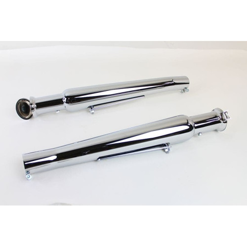 PartzBiz HD: 4401205-V-Twin 30-0848 Chrome Megaphone Upsweep Flapper Muffler 1-3/4" Pipes Harley Davidson Slip On Exhaust Upgrade Replacement Universal Custom PartzBiz HD: 4401205-V-Twin 30-0848 Chrome Megaphone Upsweep Flapper Muffler 1-3/4" Pipes Harley Davidson Slip On Exhaust Upgrade Replacement Universal Custom