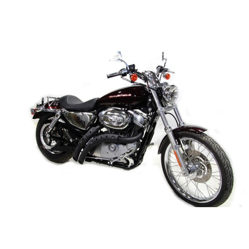 PartzBiz HD: 4401207-V-Twin 30-1286 Black 2" Magnum Drag Exhaust w/ Heatshield Harley Sportster 04-13 sporty custom chopper motorcycle davidson best for performance 2-n-2 2 into 2 PartzBiz HD: 4401207-V-Twin 30-1286 Black 2" Magnum Drag Exhaust w/ Heatshield Harley Sportster 04-13 sporty custom chopper motorcycle davidson best for performance 2-n-2 2 into 2