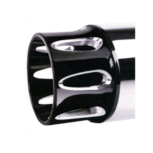 PartzBiz HD: 4401208-V-Twin 30-1377 Chrome 4.5" Slip-On Mufflers w/ Black Billet Tips Harley FLT M8 Road Glide 2017-2019 PartzBiz HD: 4401208-V-Twin 30-1377 Chrome 4.5" Slip-On Mufflers w/ Black Billet Tips Harley FLT M8 Road Glide 2017-2019