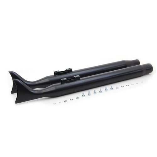PartzBiz HD: 4401209-V-Twin 30-1391 Black Fishtail Slip-On 3" Muffler Set Harley Road Glide M8 17-Up PartzBiz HD: 4401209-V-Twin 30-1391 Black Fishtail Slip-On 3" Muffler Set Harley Road Glide M8 17-Up