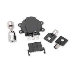 PartzBiz HD VT32-1480 - V-Twin 32-1480 ด้านข้างบานพับสวิตช์จุดระเบิดสีดำและส้อมล็อค Harley Softail 11-17 PartzBiz HD VT32-1480 - V-Twin 32-1480 ด้านข้างบานพับสวิตช์จุดระเบิดสีดำและส้อมล็อค Harley Softail 11-17