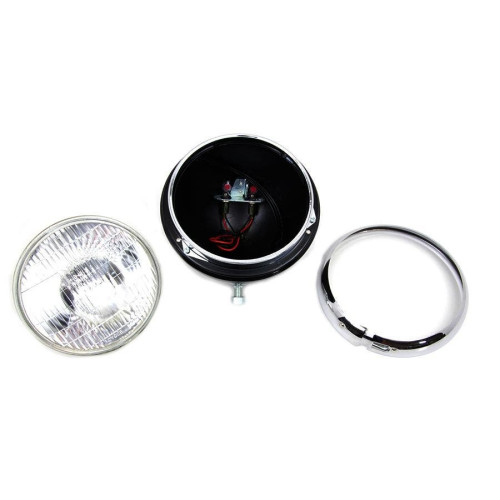 PartzBiz HD: 4401164-V-Twin 33-1509 Chrome 7" 6 Volt Headlight Headlamp Replica Harley K & XLH 52-58 PartzBiz HD: 4401164-V-Twin 33-1509 Chrome 7" 6 Volt Headlight Headlamp Replica Harley K & XLH 52-58