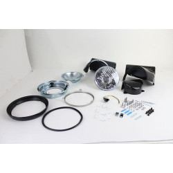 PartzBiz HD VT33-1568 - V-Twin 33-1568 Wyatt Gatling Black 7 ” H4 Headlight & Cowl Kit Harley FLST 86-17 Best New Lighting Upgrade Kit Softail PartzBiz HD VT33-1568 - V-Twin 33-1568 Wyatt Gatling Black 7 ” H4 Headlight & Cowl Kit Harley FLST 86-17 Best New Lighting Upgrade Kit Softail