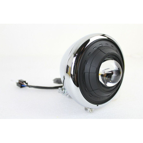 PartzBiz HD: 4401170-V-Twin 33-1622 Chrome 5-1/2" 12V 55W H3 Projector Headlight Lamp Custom Harley PartzBiz HD: 4401170-V-Twin 33-1622 Chrome 5-1/2" 12V 55W H3 Projector Headlight Lamp Custom Harley