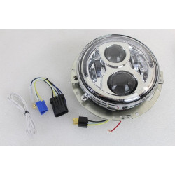 PartzBiz HD VT33-1644 - V-Twin 33-1623 Black 5-1/2 ” 12V 55W Fish Eye ไฟหน้ารถจักรยานยนต์ w/ LED Ring Harley Davidson Light Lamp Hi Low 5.75 Custom Best Upgrade Replacement PartzBiz HD VT33-1644 - V-Twin 33-1623 Black 5-1/2 ” 12V 55W Fish Eye ไฟหน้ารถจักรยานยนต์ w/ LED Ring Harley Davidson Light Lamp Hi Low 5.75 Custom Best Upgrade Replacement