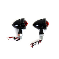 PartzBiz HD VT33-1653 - V-Twin 33-1653 Wyatt Gatling Bullet 12V LED สัญญาณไฟเลี้ยวรถจักรยานยนต์ด้านหลัง Harley Davidson Softail Bullet ที่ดีที่สุดใหม่อัพเกรดเปลี่ยน PartzBiz HD VT33-1653 - V-Twin 33-1653 Wyatt Gatling Bullet 12V LED สัญญาณไฟเลี้ยวรถจักรยานยนต์ด้านหลัง Harley Davidson Softail Bullet ที่ดีที่สุดใหม่อัพเกรดเปลี่ยน