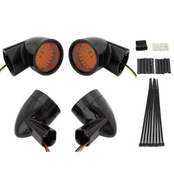 PartzBiz HD VT33-5004 - V-Twin 33-5004 สีดำ Revox Bullet Style LED ไฟเลี้ยวชุด Harley 94-13 Amber LED สัญญาณไฟเลี้ยวรถจักรยานยนต์ Harley Davidson Softail Bullet การเปลี่ยนการอัพเกรดใหม่ที่ดีที่สุด PartzBiz HD VT33-5004 - V-Twin 33-5004 สีดำ Revox Bullet Style LED ไฟเลี้ยวชุด Harley 94-13 Amber LED สัญญาณไฟเลี้ยวรถจักรยานยนต์ Harley Davidson Softail Bullet การเปลี่ยนการอัพเกรดใหม่ที่ดีที่สุด