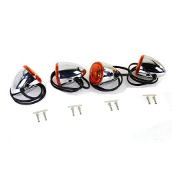 PartzBiz HD VT33-1876 - V-Twin 33-1876 Mini Torpedo LED ไฟเลี้ยวเลนส์สีเหลืองอำพัน Harley Softail 99-16 สัญญาณไฟเลี้ยว Harley Davidson Softail Bullet Best New Upgrade Replacement PartzBiz HD VT33-1876 - V-Twin 33-1876 Mini Torpedo LED ไฟเลี้ยวเลนส์สีเหลืองอำพัน Harley Softail 99-16 สัญญาณไฟเลี้ยว Harley Davidson Softail Bullet Best New Upgrade Replacement