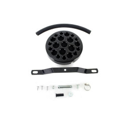 PartzBiz HD VT34-0010 - V-Twin 34-0010 Wyatt Gatling Black เจาะเครื่องฟอกอากาศ Harley Shovelhead 72-84 PartzBiz HD VT34-0010 - V-Twin 34-0010 Wyatt Gatling Black เจาะเครื่องฟอกอากาศ Harley Shovelhead 72-84