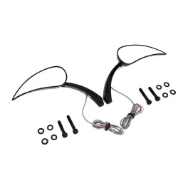 PartzBiz HD VT34-1951 - V-Twin 34-1245 กระจก Billet Tear Drop พร้อมไฟเลี้ยว Harley เมตริก 65-Up electra street road glide king softail dyna ดีที่สุดสำหรับ chopper bagger แบบคัสตอม ดีที่สุดสำหรับการซื้อ PartzBiz HD VT34-1951 - V-Twin 34-1245 กระจก Billet Tear Drop พร้อมไฟเลี้ยว Harley เมตริก 65-Up electra street road glide king softail dyna ดีที่สุดสำหรับ chopper bagger แบบคัสตอม ดีที่สุดสำหรับการซื้อ