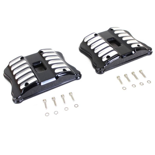 PartzBiz HD: 4401071-V-Twin 42-1220 Black Accent Rocker Box ชุด Harley Sportster XL 04-20