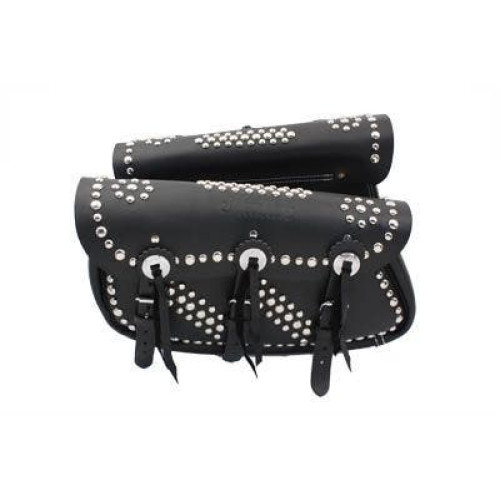 PartzBiz HD: 4401023-V-Twin 48-3182 Black Traveler Style Bags Indian Chief 22-53