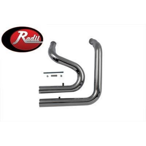 PartzBiz HD: 4400945-V-Twin Chrome Radii Stack Exhaust Pipes for 84-06 Harley Softail FXST FLST 30-0543 PartzBiz HD: 4400945-V-Twin Chrome Radii Stack Exhaust Pipes for 84-06 Harley Softail FXST FLST 30-0543