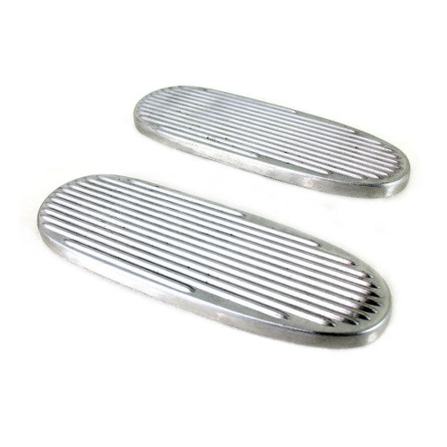 PartzBiz HD: 4400947-V-Twin Chrome Ribbed Polished Footboard Set Indian Chief 27-52
