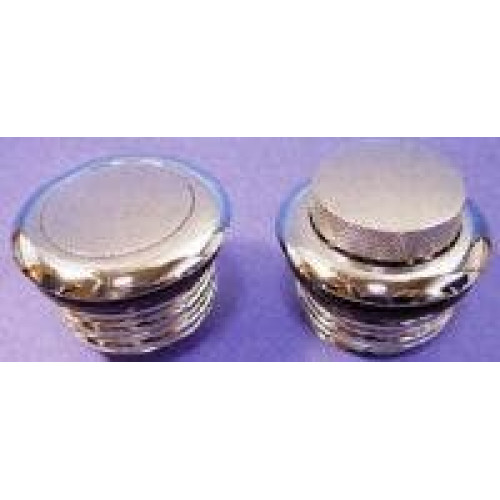 PartzBiz HD: 4400913-V Twin Gas Cap Set Screw In Pop-Up Chrome | 21-55 PartzBiz HD: 4400913-V Twin Gas Cap Set Screw In Pop-Up Chrome | 21-55
