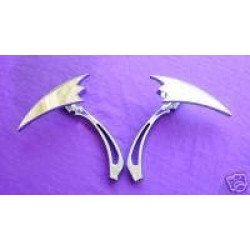 PartzBiz HD VT34-0154 - V-Twin Mirrors for Harley Chrome Crescent Pair | PartzBiz HD VT34-0154 - V-Twin Mirrors for Harley Chrome Crescent Pair |