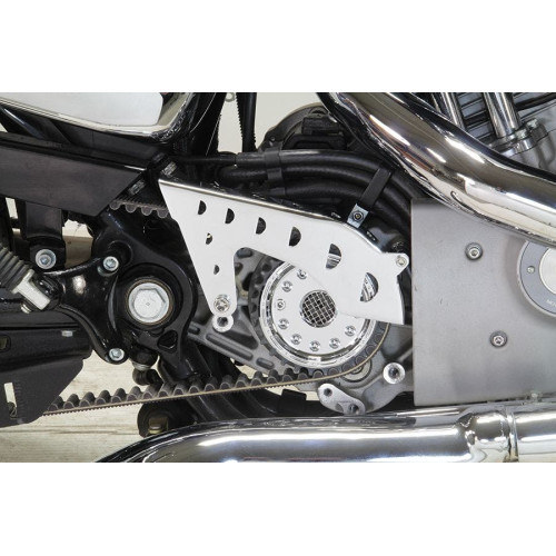 PartzBiz HD: 4400886-V-Twin Outlaw Style Chrome Belt Guard Kit for '04-Up Harley Sportster XL Models