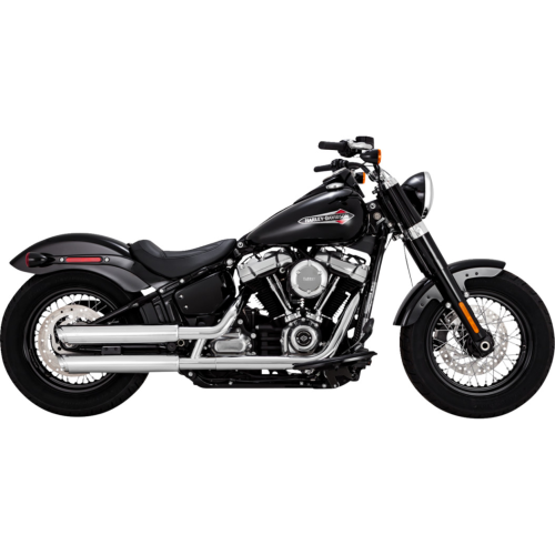 PartzBiz HD: 4400868-Vance & Hines 16376 Chrome Twin Slash 3" Slip On Mufflers Softail M8 18-23 PartzBiz HD: 4400868-Vance & Hines 16376 Chrome Twin Slash 3" Slip On Mufflers Softail M8 18-23