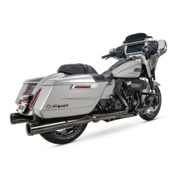 PartzBiz HD VH-16468 - Vance & Hines 16468 Dark Chrome Hi-Output Slip On Mufflers สำหรับ Harley FLH/T M8 17-23