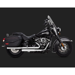 PartzBiz HD VH-16716 - Vance & Hines 16716 Chrome Eliminator 300 Slip On ท่อไอเสีย 18-Up Softail M8