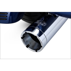 PartzBiz HD VH-16780 - Vance & Hines 16780 Chrome Monster Rounds Slip Ons ท่อไอเสีย Harley 17-Up Milwaukee M8 16780