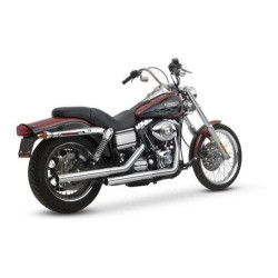 PartzBiz HD VH-16823 - Vance & Hines 16823 Chrome Straightshots Slip Ons ผ้าพันคอ 91-16 Harley Dyna