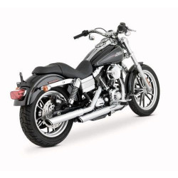 PartzBiz HD VH-16837 - Vance & Hines Twin Slash Chrome 3" Slip Ons for 91-17 Harley Dyna | 16837 PartzBiz HD VH-16837 - Vance & Hines Twin Slash Chrome 3" Slip Ons for 91-17 Harley Dyna | 16837
