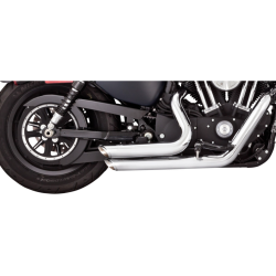 PartzBiz HD VH-17329 - Vance & Hines 17329 Chrome Pro Pipe 2 into 1 Exhaust สำหรับ Harley Sportster XL 14-22 | 17329