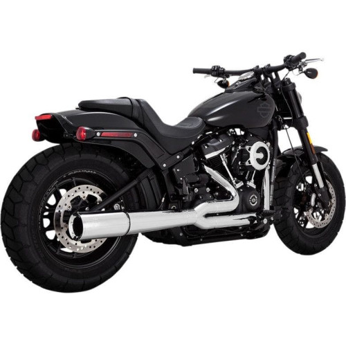 PartzBiz HD: 4400826-Vance & Hines 17387 Chrome Pro Pipe 2 into 1 Exhaust สำหรับ Harley Softail 18-22 | 17387 PartzBiz HD: 4400826-Vance & Hines 17387 Chrome Pro Pipe 2 into 1 Exhaust สำหรับ Harley Softail 18-22 | 17387