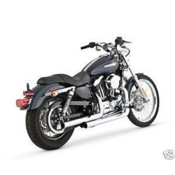 PartzBiz HD VH-17821 - Vance & Hines 17821 Chrome Straightshots Straight Shots ท่อไอเสีย 04-13 Harley Sportster XL