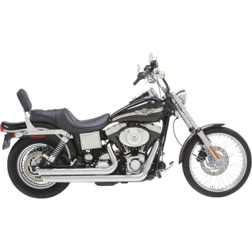 PartzBiz HD: 4400831-Vance & Hines Chrome Big Shots Staggered for '91-'05 Harley Dyna | 17911 PartzBiz HD: 4400831-Vance & Hines Chrome Big Shots Staggered for '91-'05 Harley Dyna | 17911