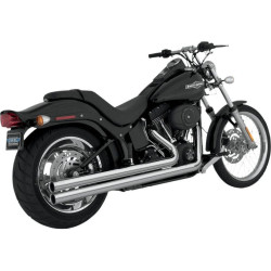 PartzBiz HD VH-17923 - Vance & Hines Big Shot Long Exhaust for 86-11 Harley Softail | 17923