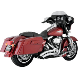 PartzBiz HD VH-26042 - Vance & Hines 26042 Chrome Big Radius 2 ออก 2 ท่อ 09-16 Harley Touring