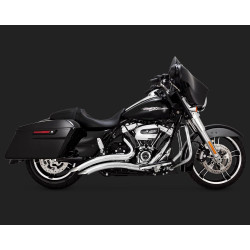 PartzBiz HD VH-26073 - Vance & Hines 26073 Chrome Big Radius 2 ออก 2 ท่อ 17-Up Harley Touring M8