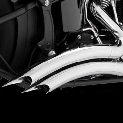 PartzBiz HD VH-26369 - Vance & Hines 26369 49 State Chrome Big Radius Exhaust สำหรับ Harley Softail 00-17 | 26369