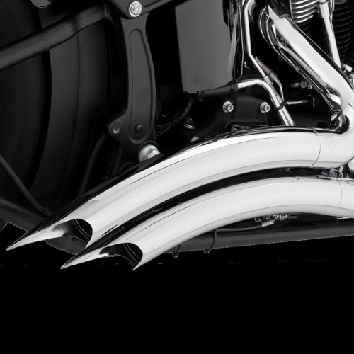 PartzBiz HD: 4400804-Vance & Hines 26369 49 State Chrome Big Radius Exhaust สำหรับ Harley Softail 00-17 | 26369