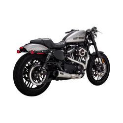 PartzBiz HD VH-27327 - Vance & Hines 27327 Raw Upsweep 2-N-1 Exhaust System Harley Sportster XL 14-22 1800-2611 18002611 davidson best for performance upgrade hp wide glide super eagle street bob fat daytona low rider