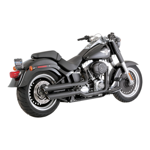 PartzBiz HD: 4400810-Vance & Hines 3" Round Twin Slash Slip-On Black Mufflers 4 Harley 07-09 FLSTF/B FXSTD | 46844 PartzBiz HD: 4400810-Vance & Hines 3" Round Twin Slash Slip-On Black Mufflers 4 Harley 07-09 FLSTF/B FXSTD | 46844