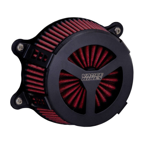 PartzBiz HD: 4400765-Vance & Hines 41452 Black VO2 Radiant III Air Cleaner Harley Milwaukee 8 M8 FX FLH | 41452