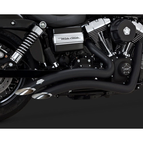 PartzBiz HD: 4400752-Vance & Hines 43371 Black Big Radius 2 into 2 Exhaust System 06-17 Harley Dyna Custom Chopper Bike Performance Muffler Headers Aftermarket Power Loud 2.5" 2-1/2 Inch Pipes 46061 1800-2128 18002128 VH0255 PartzBiz HD: 4400752-Vance & Hines 43371 Black Big Radius 2 into 2 Exhaust System 06-17 Harley Dyna Custom Chopper Bike Performance Muffler Headers Aftermarket Power Loud 2.5" 2-1/2 Inch Pipes 46061 1800-2128 18002128 VH0255