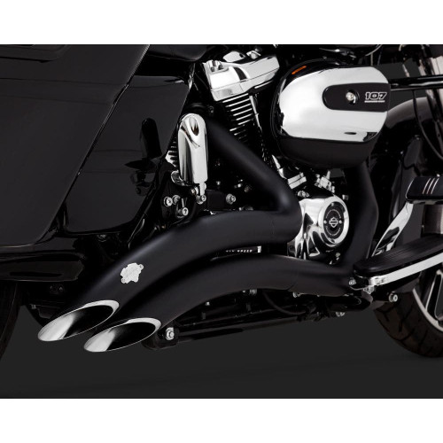 PartzBiz HD: 4400755-Vance & Hines 46073 Black Big Radius 2 into 2 Exhaust 17-Up Harley Touring M8 PartzBiz HD: 4400755-Vance & Hines 46073 Black Big Radius 2 into 2 Exhaust 17-Up Harley Touring M8