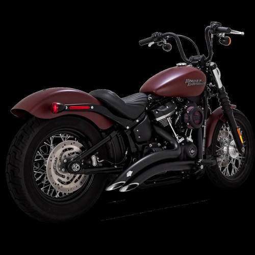 PartzBiz HD: 4400759-Vance & Hines 46377 49 State Black Big Radius Exhaust สำหรับ Harley M8 Softail 18-22 | 46377 PartzBiz HD: 4400759-Vance & Hines 46377 49 State Black Big Radius Exhaust สำหรับ Harley M8 Softail 18-22 | 46377