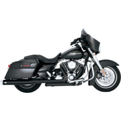 PartzBiz HD VH-46752 - Vance & Hines 46752 ท่อไอเสียสีดำ Dresser Duals 09-16 Harley Touring FLH/X